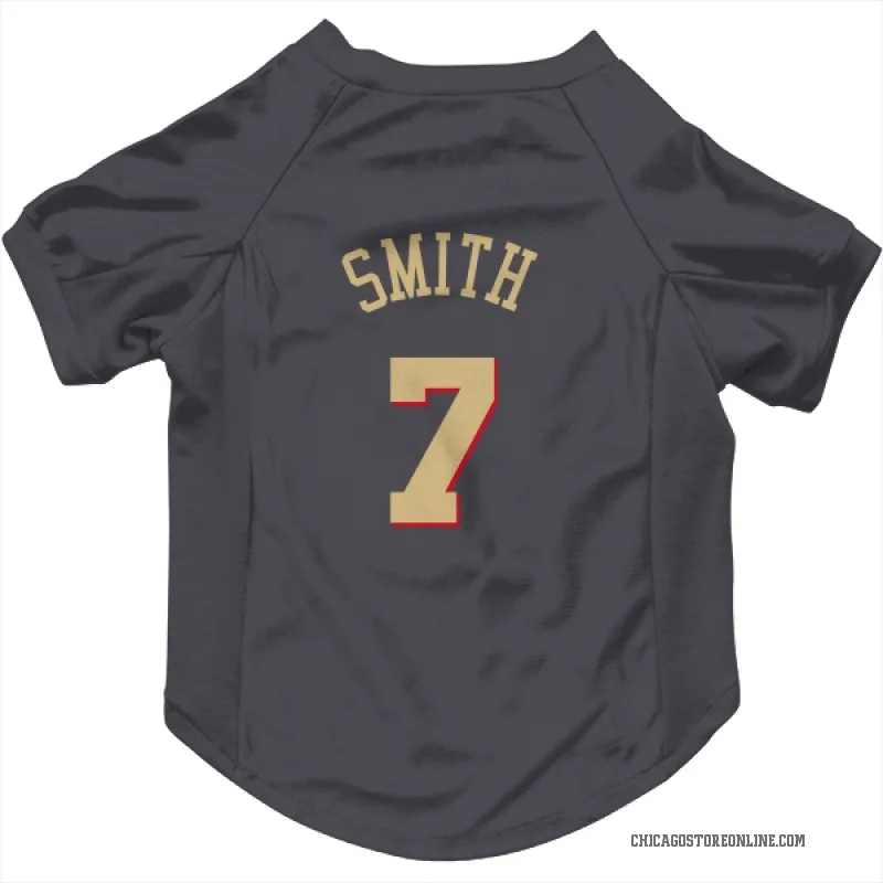 Jalen Smith Gray Chicago Bulls Cat & Dog Pet Jersey